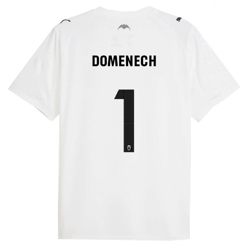 Danxen Męski Jaume Domenech #1 Biało-Czarny Domowa Koszulka 2025/26 Koszulki Klubowe