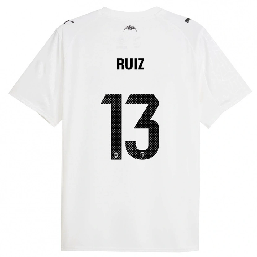 Danxen Męski Nil Ruiz #13 Biało-Czarny Domowa Koszulka 2025/26 Koszulki Klubowe