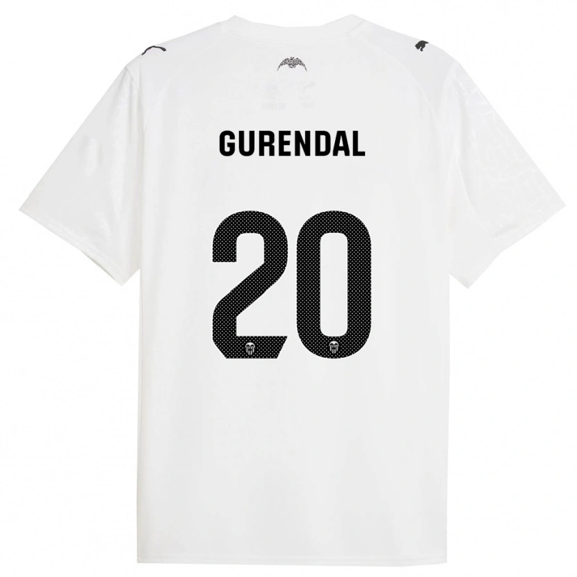 Danxen Męski Alexander Gurendal #20 Biało-Czarny Domowa Koszulka 2025/26 Koszulki Klubowe