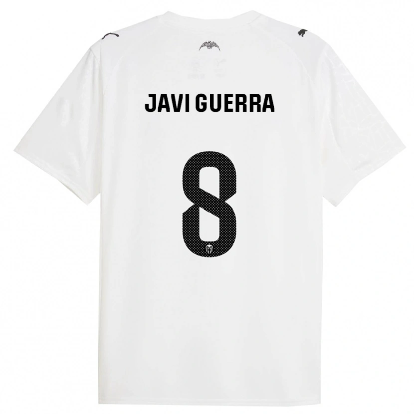 Danxen Męski Javi Guerra #8 Biało-Czarny Domowa Koszulka 2025/26 Koszulki Klubowe