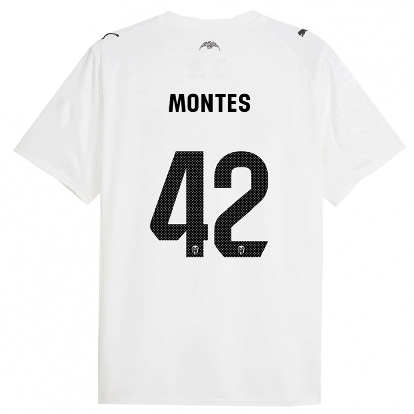 Danxen Męski Jan Montes #42 Biało-Czarny Domowa Koszulka 2025/26 Koszulki Klubowe
