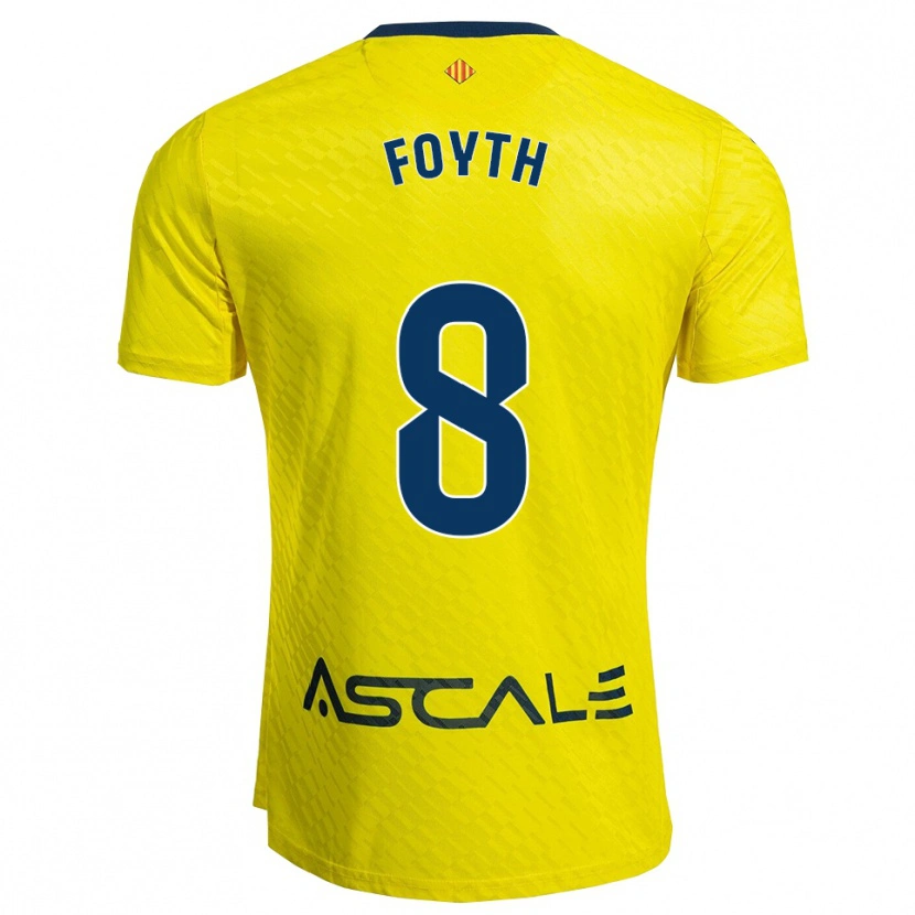 Danxen Męski Juan Foyth #8 Żółto-Granatowy Domowa Koszulka 2025/26 Koszulki Klubowe