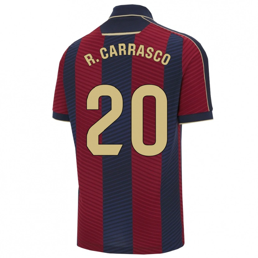 Danxen Męski Raiderlin Carrasco #20 Czerwono-Granatowy Domowa Koszulka 2025/26 Koszulki Klubowe