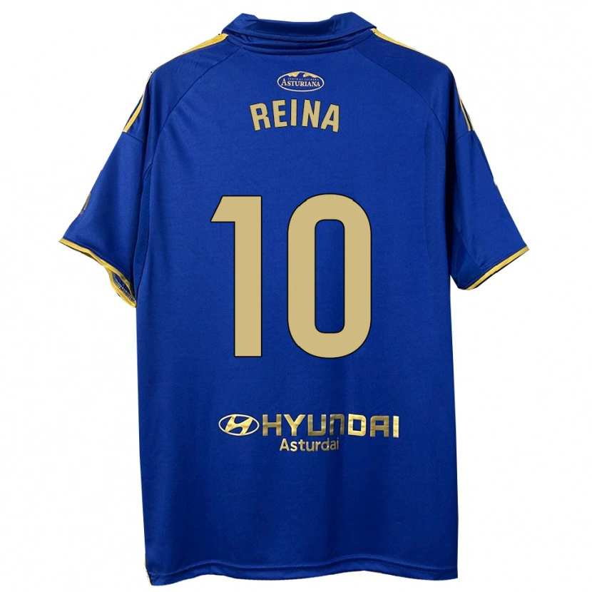 Danxen Męski Alberto Reina #10 Niebiesko-Złoty Domowa Koszulka 2025/26 Koszulki Klubowe