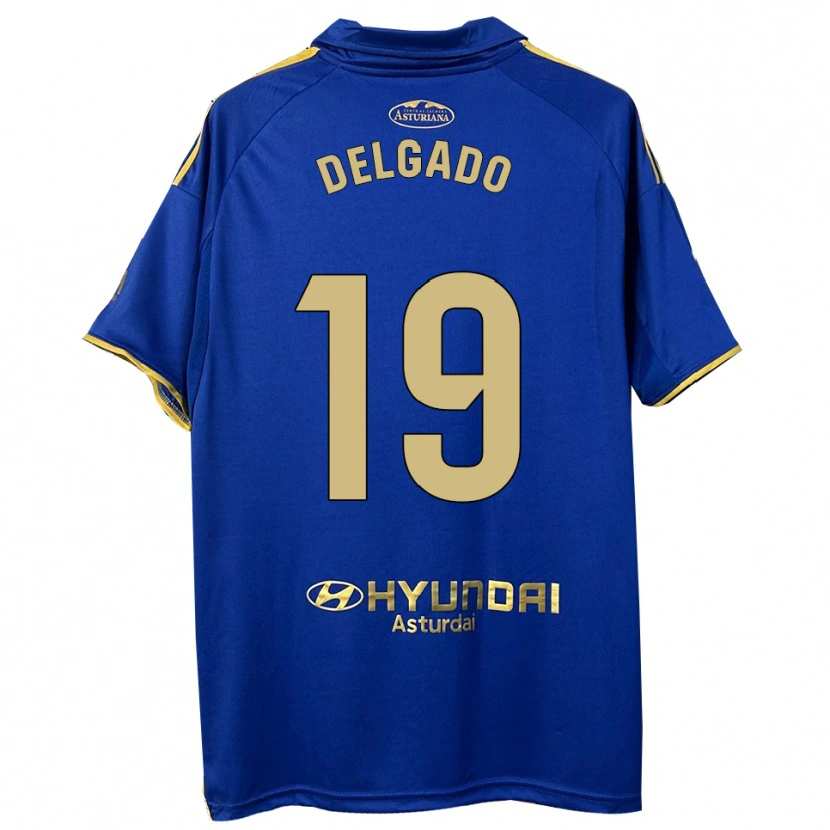 Danxen Męski Joaquín Delgado #19 Niebiesko-Złoty Domowa Koszulka 2025/26 Koszulki Klubowe