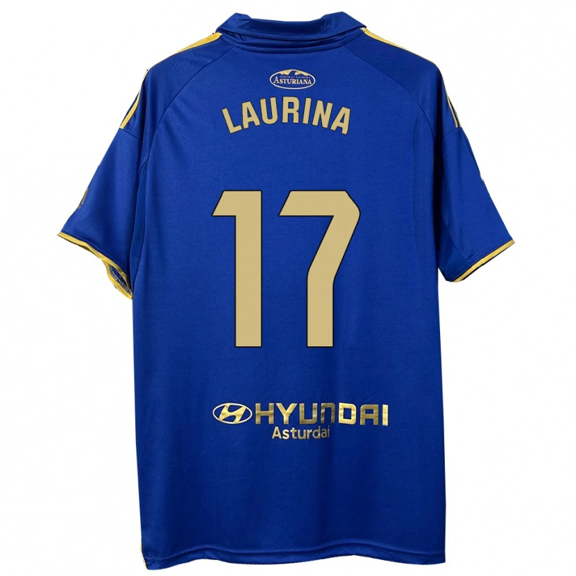 Danxen Męski Laura Gutiérrez #17 Niebiesko-Złoty Domowa Koszulka 2025/26 Koszulki Klubowe