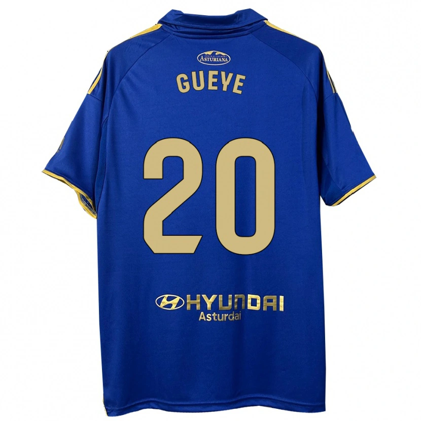 Danxen Męski Lamine Gueye #20 Niebiesko-Złoty Domowa Koszulka 2025/26 Koszulki Klubowe