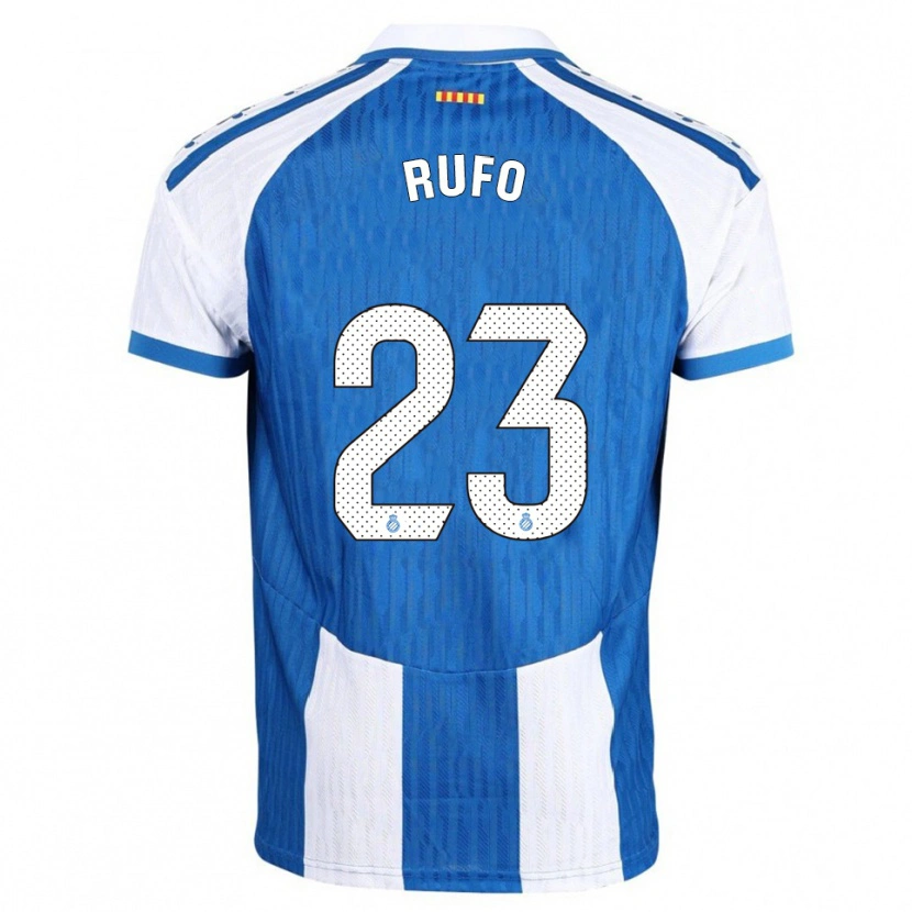 Danxen Męski Xavi Rufo #23 Niebiesko-Biały Domowa Koszulka 2025/26 Koszulki Klubowe