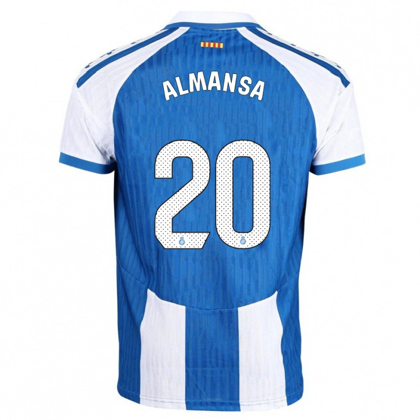 Danxen Męski Alex Almansa #20 Niebiesko-Biały Domowa Koszulka 2025/26 Koszulki Klubowe