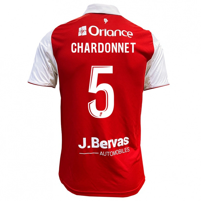 Danxen Męski Brendan Chardonnet #5 Czerwono-Biały Domowa Koszulka 2025/26 Koszulki Klubowe