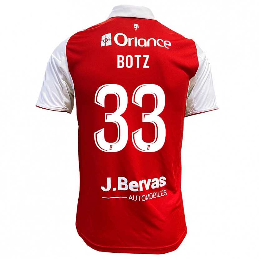 Danxen Męski Léo Botz #33 Czerwono-Biały Domowa Koszulka 2025/26 Koszulki Klubowe