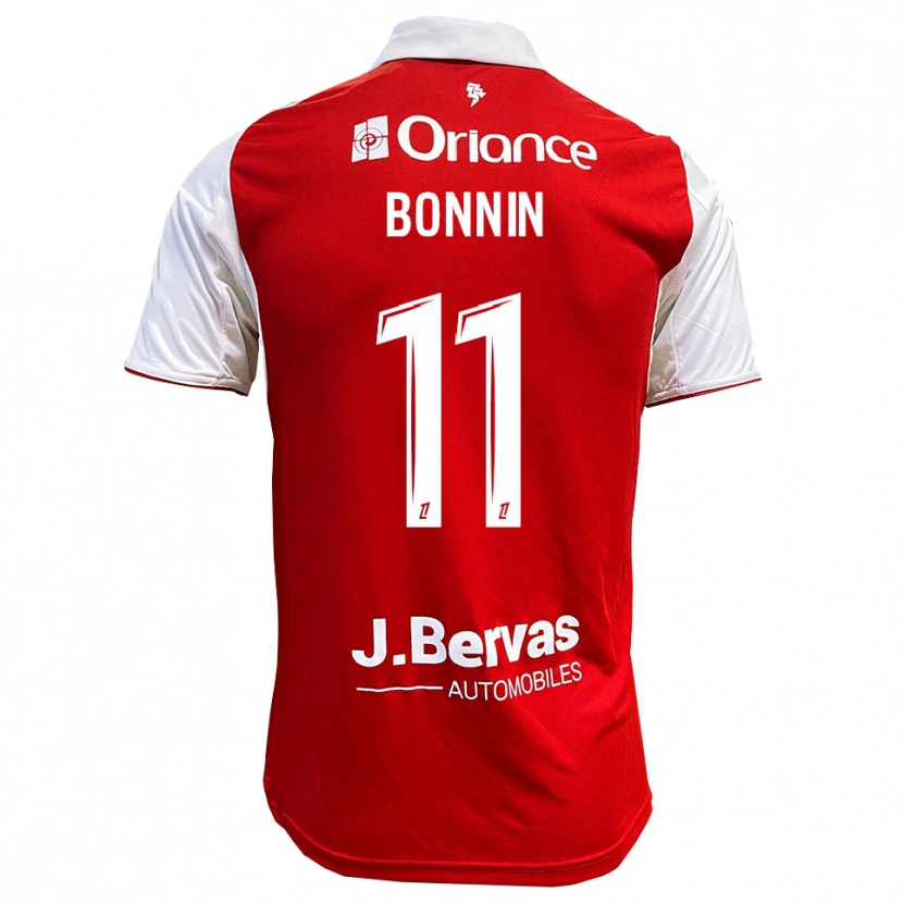 Danxen Męski Lilian Bonnin #11 Czerwono-Biały Domowa Koszulka 2025/26 Koszulki Klubowe