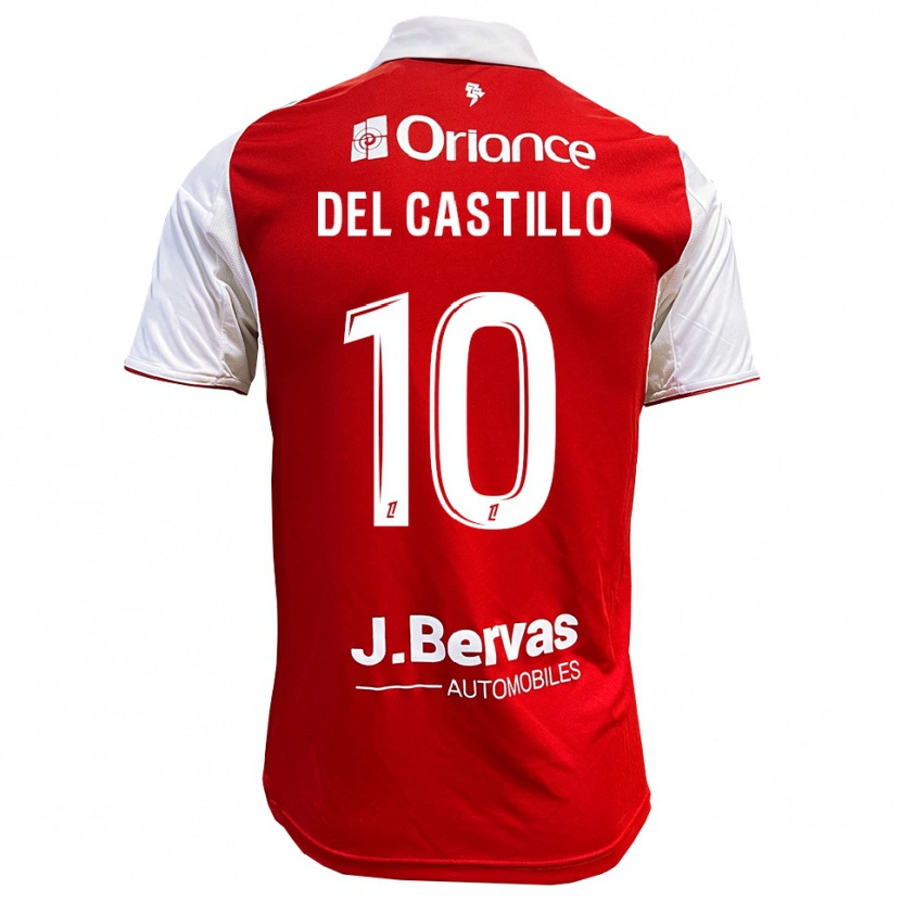Danxen Męski Romain Del Castillo #10 Czerwono-Biały Domowa Koszulka 2025/26 Koszulki Klubowe