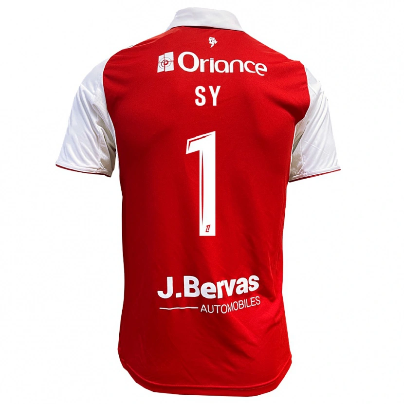 Danxen Męski Seydou Sy #1 Czerwono-Biały Domowa Koszulka 2025/26 Koszulki Klubowe