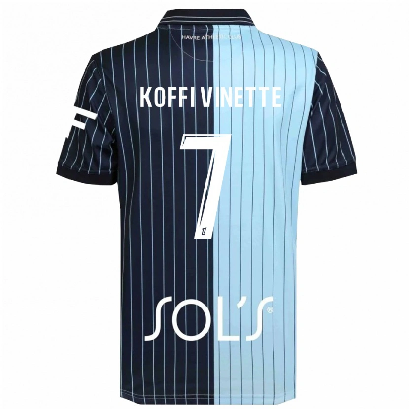 Danxen Męski Enzo Koffi #7 Granatowo-Błękitny Domowa Koszulka 2025/26 Koszulki Klubowe