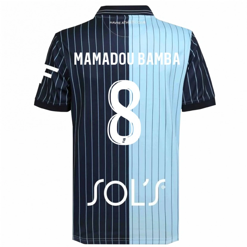 Danxen Męski Ben Mamadou Bamba #8 Granatowo-Błękitny Domowa Koszulka 2025/26 Koszulki Klubowe