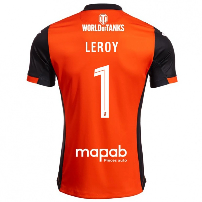Danxen Męski Benjamin Leroy #1 Czarno-Pomarańczowy Domowa Koszulka 2025/26 Koszulki Klubowe