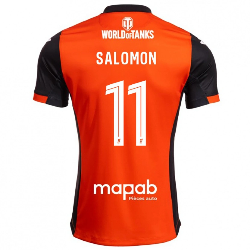 Danxen Męski Enzo Salomon #11 Czarno-Pomarańczowy Domowa Koszulka 2025/26 Koszulki Klubowe