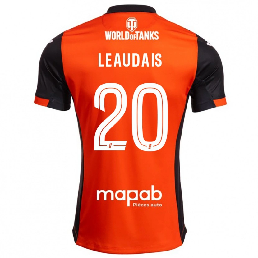 Danxen Męski Lucas Leaudais #20 Czarno-Pomarańczowy Domowa Koszulka 2025/26 Koszulki Klubowe