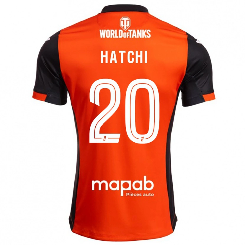 Danxen Męski Jérémy Hatchi #20 Czarno-Pomarańczowy Domowa Koszulka 2025/26 Koszulki Klubowe