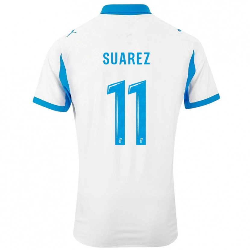 Danxen Męski Luis Suarez #11 Biało-Błękitny Domowa Koszulka 2025/26 Koszulki Klubowe