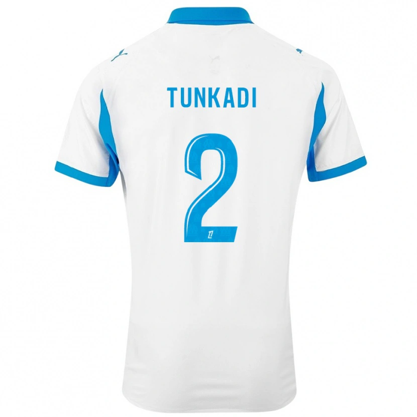 Danxen Męski Alexandre Tunkadi #2 Biało-Błękitny Domowa Koszulka 2025/26 Koszulki Klubowe