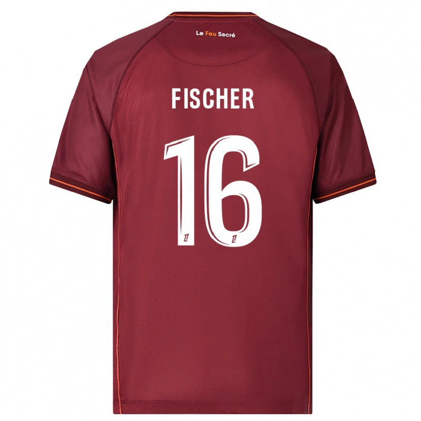 Danxen Męski Jonathan Fischer #16 Bordowo-Biały Domowa Koszulka 2025/26 Koszulki Klubowe