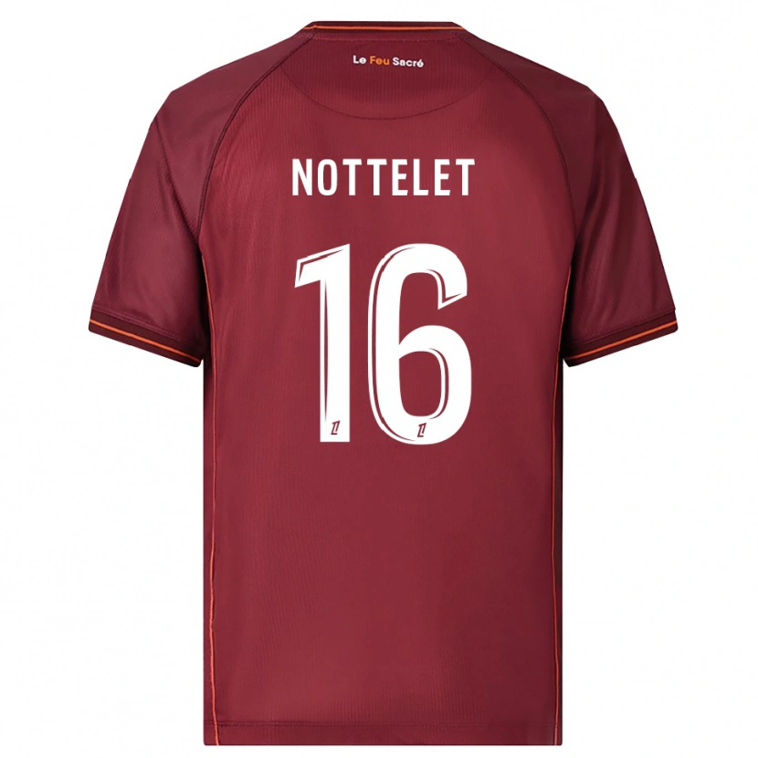 Danxen Męski Gillian Nottelet #16 Bordowo-Biały Domowa Koszulka 2025/26 Koszulki Klubowe