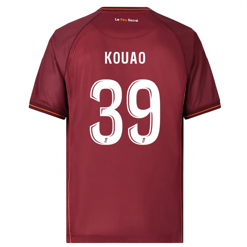 Danxen Męski Koffi Kouao #39 Bordowo-Biały Domowa Koszulka 2025/26 Koszulki Klubowe