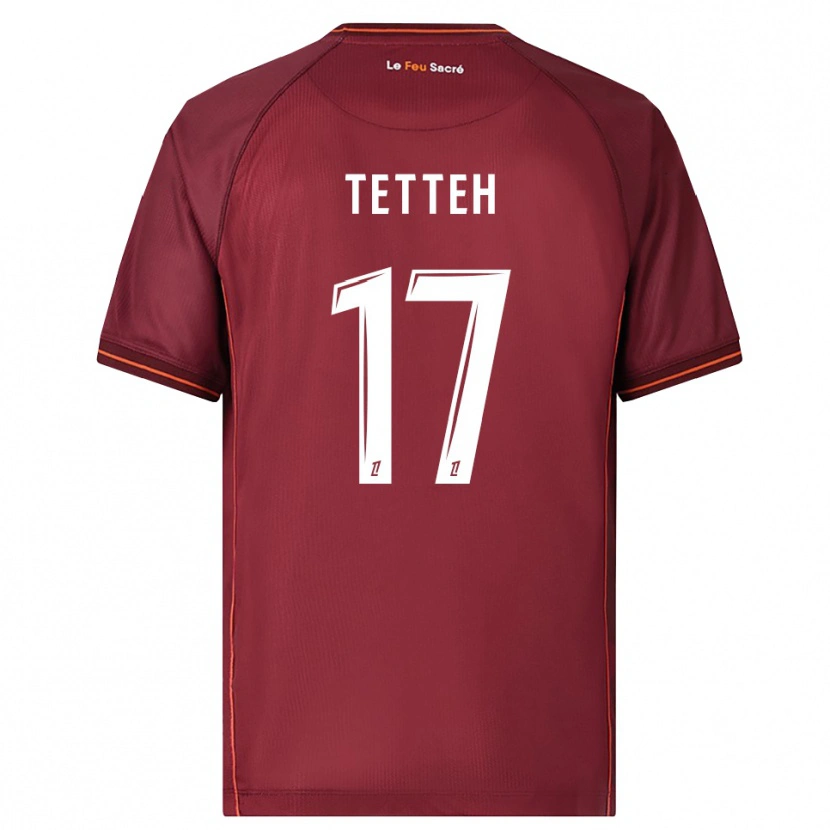 Danxen Męski Benjamin Tetteh #17 Bordowo-Biały Domowa Koszulka 2025/26 Koszulki Klubowe