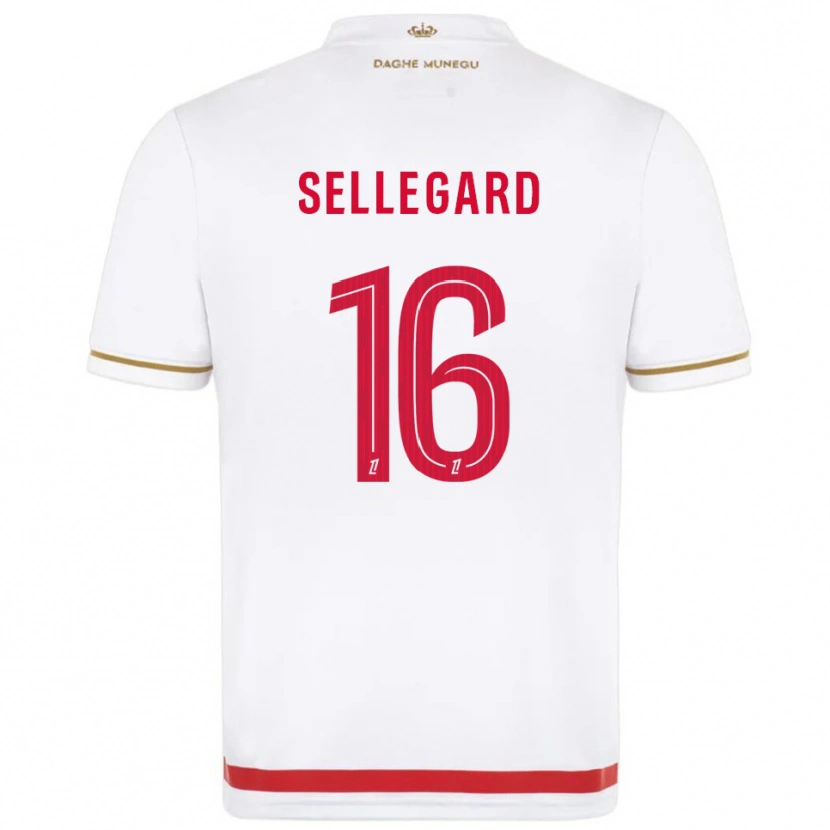 Danxen Męski Alexander Sellegard #16 Czerwono-Biały Domowa Koszulka 2025/26 Koszulki Klubowe