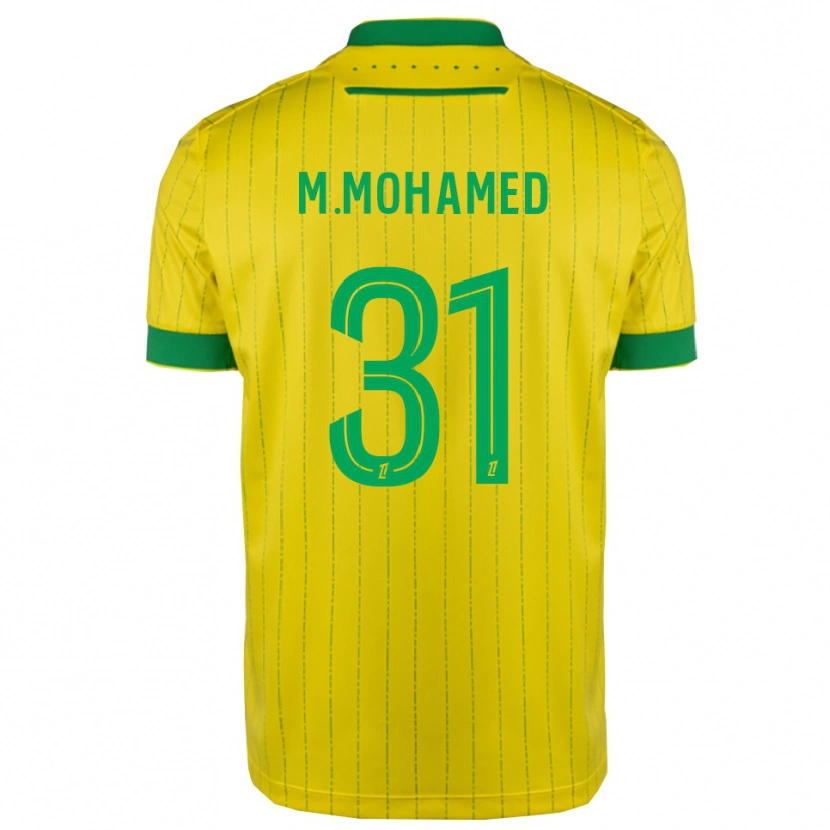 Danxen Męski Mostafa Mohamed #31 Żółto-Zielony Domowa Koszulka 2025/26 Koszulki Klubowe