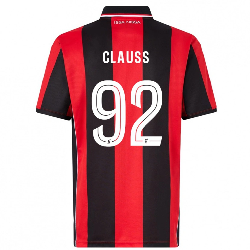 Danxen Męski Jonathan Clauss #92 Czerwono-Czarny Domowa Koszulka 2025/26 Koszulki Klubowe
