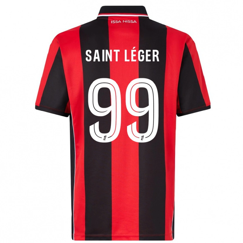 Danxen Męski Maureen Saint Léger #99 Czerwono-Czarny Domowa Koszulka 2025/26 Koszulki Klubowe