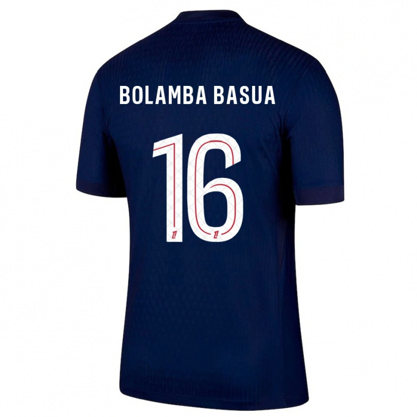 Danxen Męski Kévin Bolamba Basua #16 Granatowo-Czerwony Domowa Koszulka 2025/26 Koszulki Klubowe