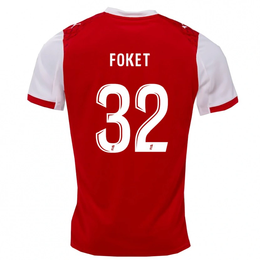 Danxen Męski Thomas Foket #32 Czerwono-Biały Domowa Koszulka 2025/26 Koszulki Klubowe