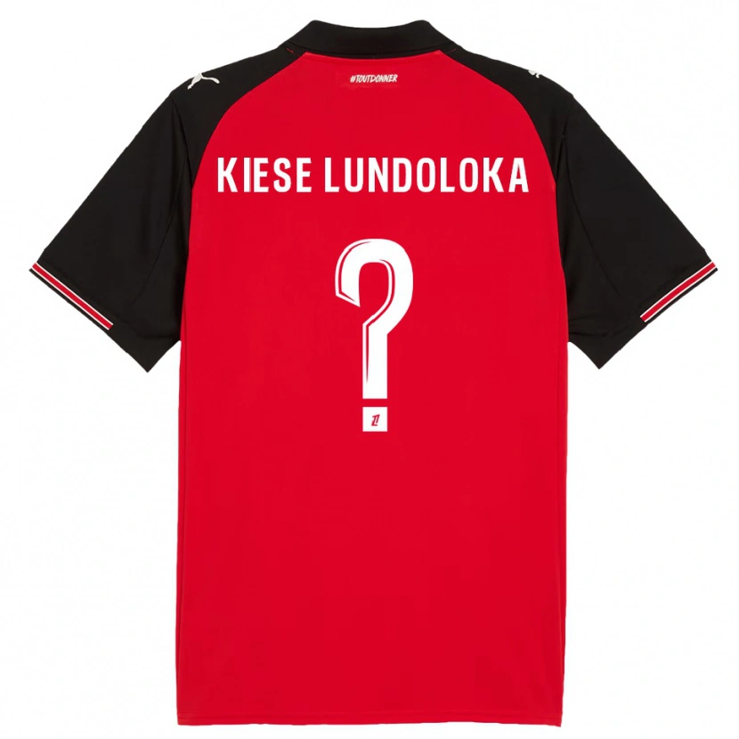 Danxen Męski Jeanslor Kiese Lundoloka #0 Czerwono-Czarny Domowa Koszulka 2025/26 Koszulki Klubowe