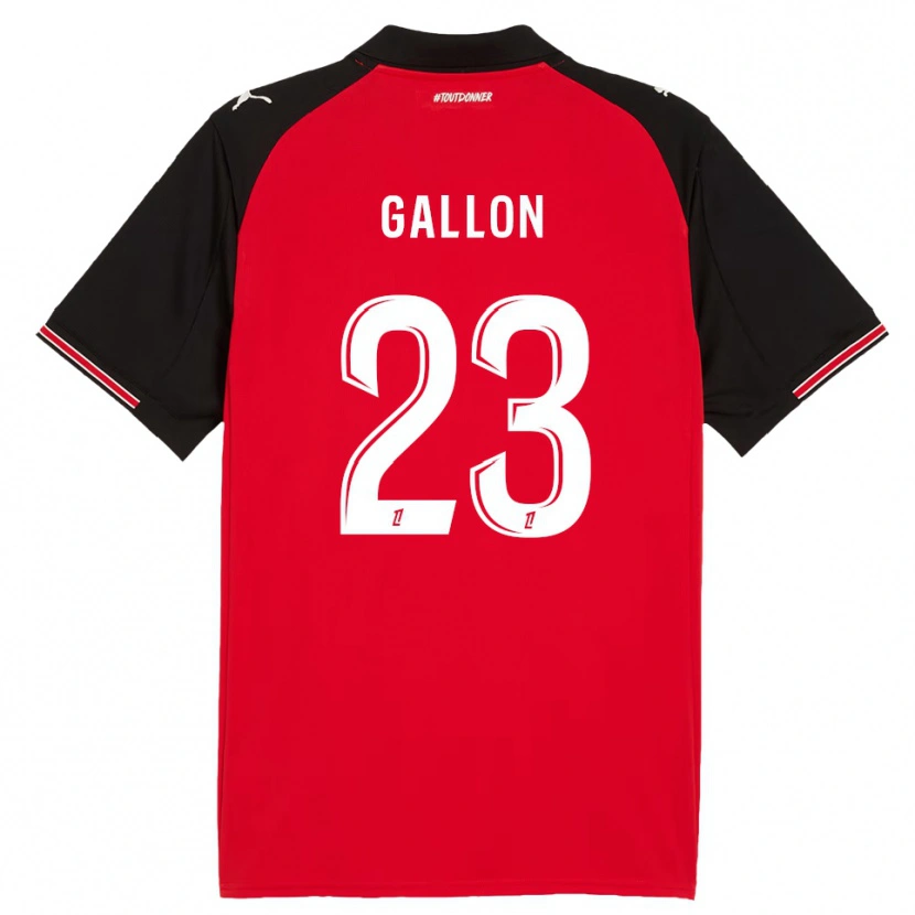 Danxen Męski Gauthier Gallon #23 Czerwono-Czarny Domowa Koszulka 2025/26 Koszulki Klubowe