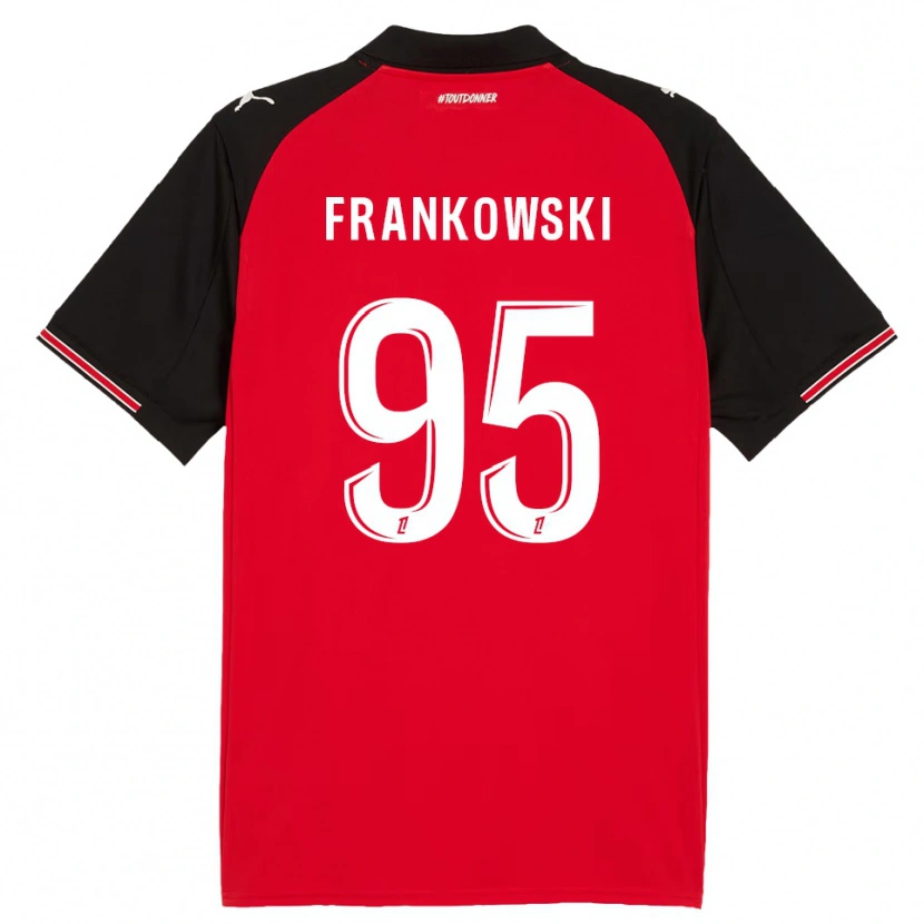 Danxen Męski Przemyslaw Frankowski #95 Czerwono-Czarny Domowa Koszulka 2025/26 Koszulki Klubowe