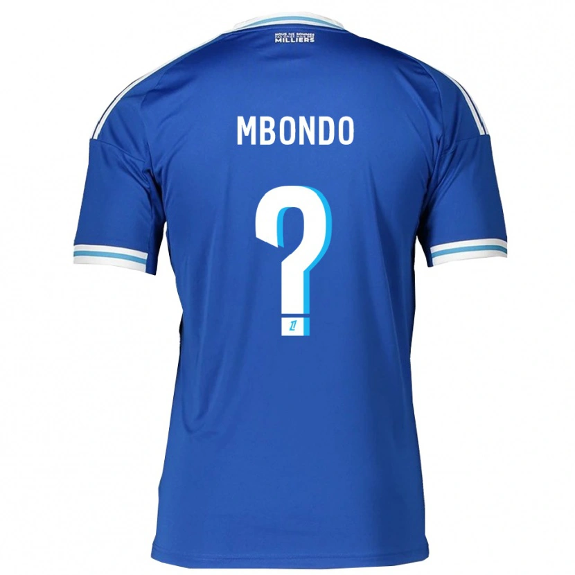 Danxen Męski Fredy André Mbondo #0 Niebiesko-Biały Domowa Koszulka 2025/26 Koszulki Klubowe