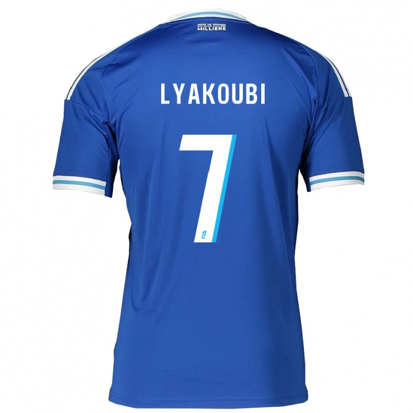 Danxen Męski Oussama Lyakoubi #7 Niebiesko-Biały Domowa Koszulka 2025/26 Koszulki Klubowe