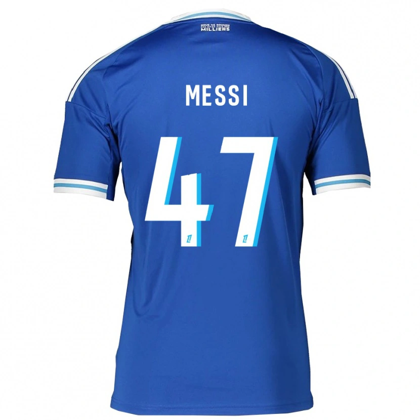 Danxen Męski Rayane Messi #47 Niebiesko-Biały Domowa Koszulka 2025/26 Koszulki Klubowe