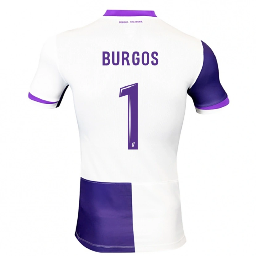 Danxen Męski Diego Burgos #1 Fioletowo-Biały Domowa Koszulka 2025/26 Koszulki Klubowe