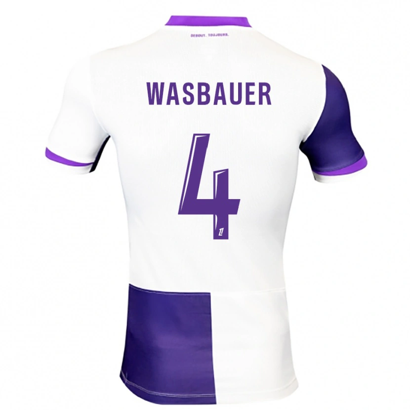 Danxen Męski Nicolas Wasbauer #4 Fioletowo-Biały Domowa Koszulka 2025/26 Koszulki Klubowe