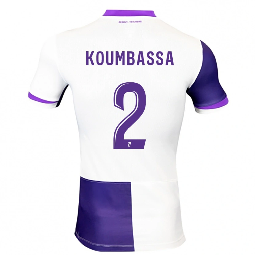 Danxen Męski Seny Koumbassa #2 Fioletowo-Biały Domowa Koszulka 2025/26 Koszulki Klubowe