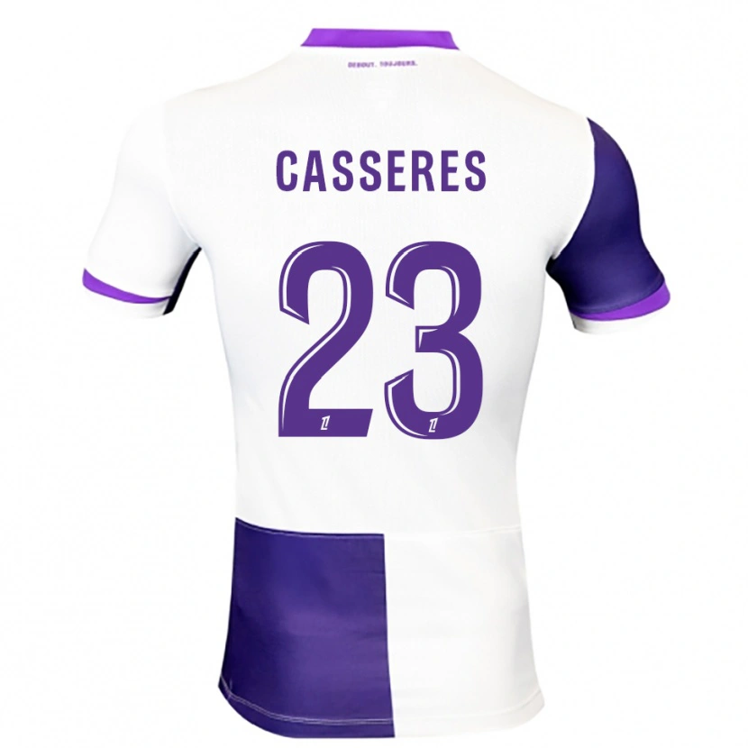 Danxen Męski Cristian Cásseres Jr. #23 Fioletowo-Biały Domowa Koszulka 2025/26 Koszulki Klubowe