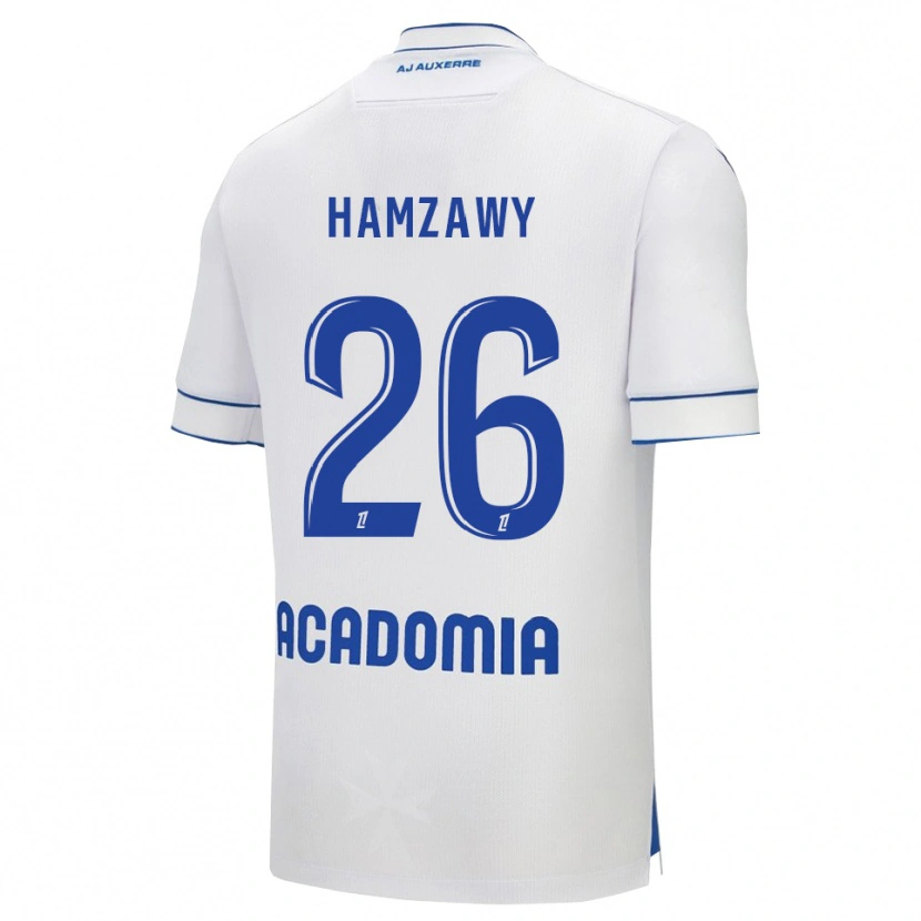 Danxen Męski Radwan Hamzawy #26 Biało-Niebieski Domowa Koszulka 2025/26 Koszulki Klubowe