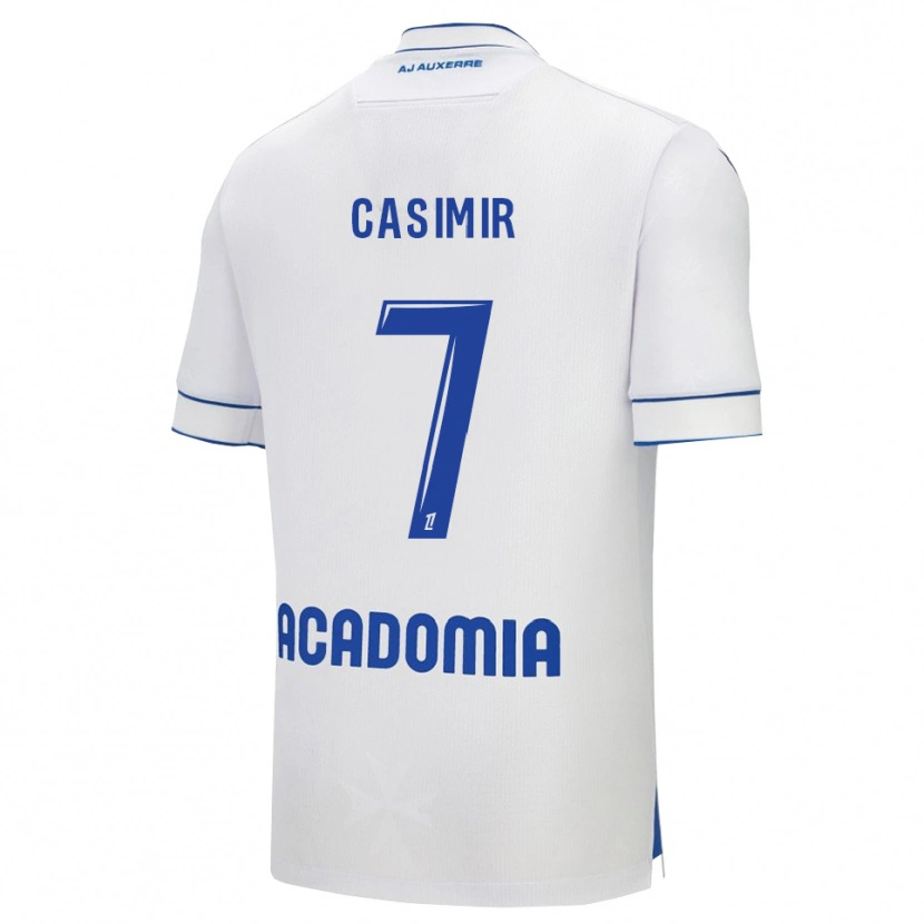 Danxen Męski Josué Casimir #7 Biało-Niebieski Domowa Koszulka 2025/26 Koszulki Klubowe