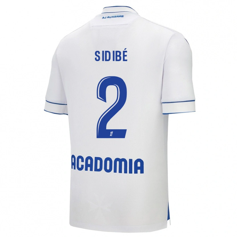 Danxen Męski Ismaël Sidibé #2 Biało-Niebieski Domowa Koszulka 2025/26 Koszulki Klubowe