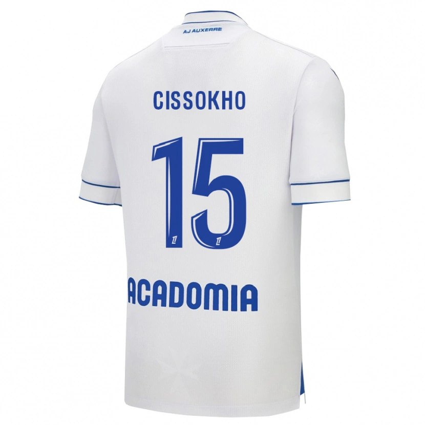 Danxen Męski Mamoudou Cissokho #15 Biało-Niebieski Domowa Koszulka 2025/26 Koszulki Klubowe